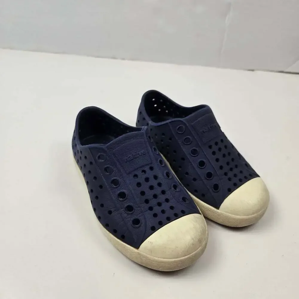 Native Navy Blue Jeffrrson Perforated Slip-On Sandal Water Shoes Size C7